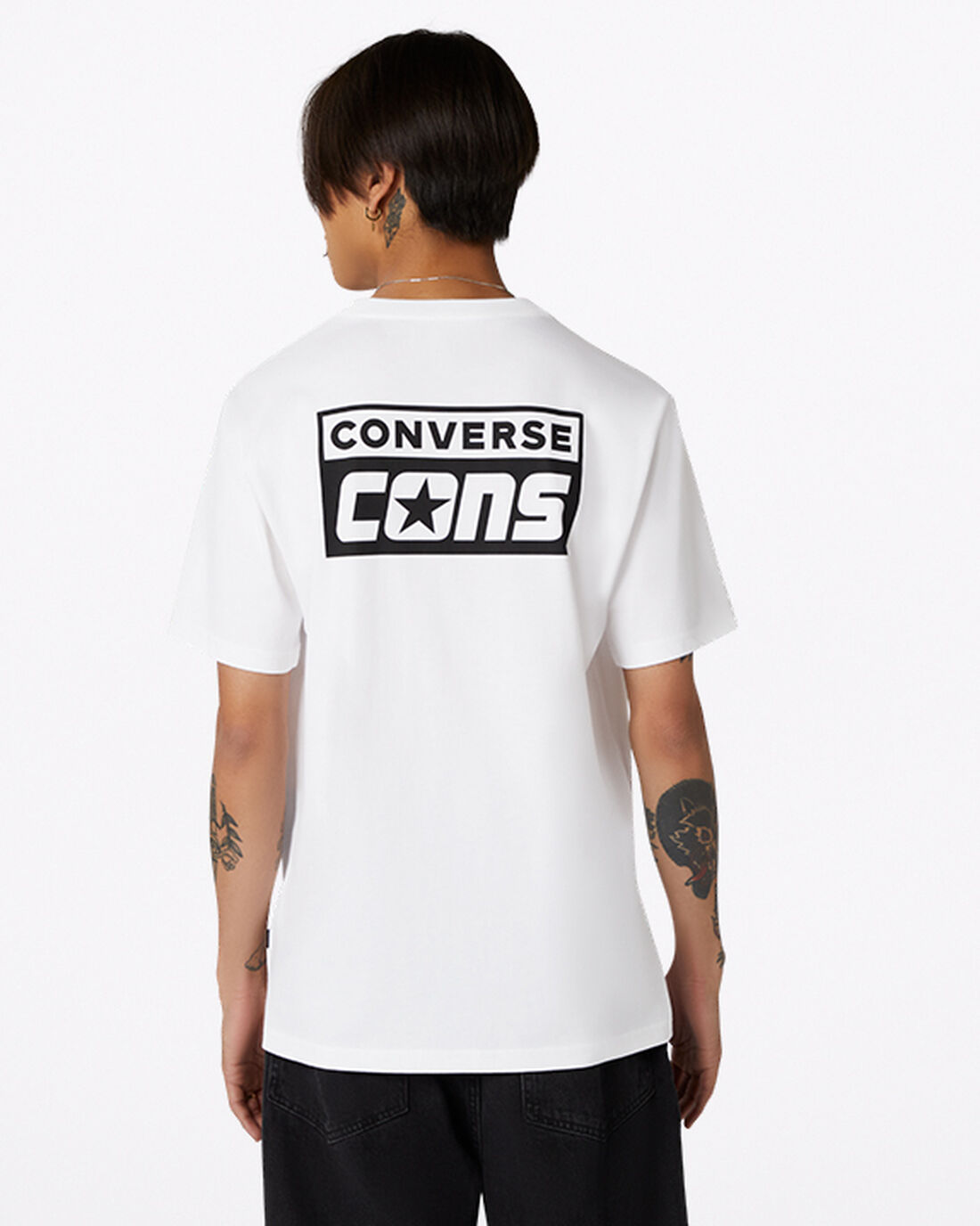 Converse CONS Graphic T-shirt Herr Vita | Sverige-15368