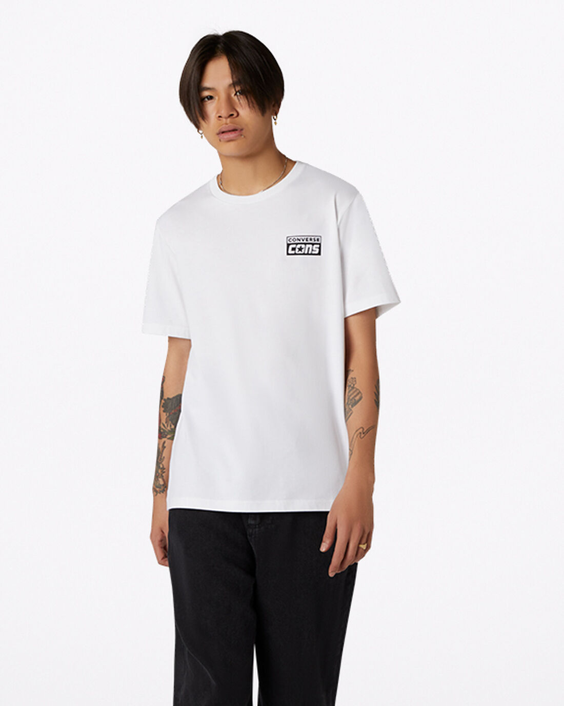 Converse CONS Graphic T-shirt Herr Vita | Sverige-15368