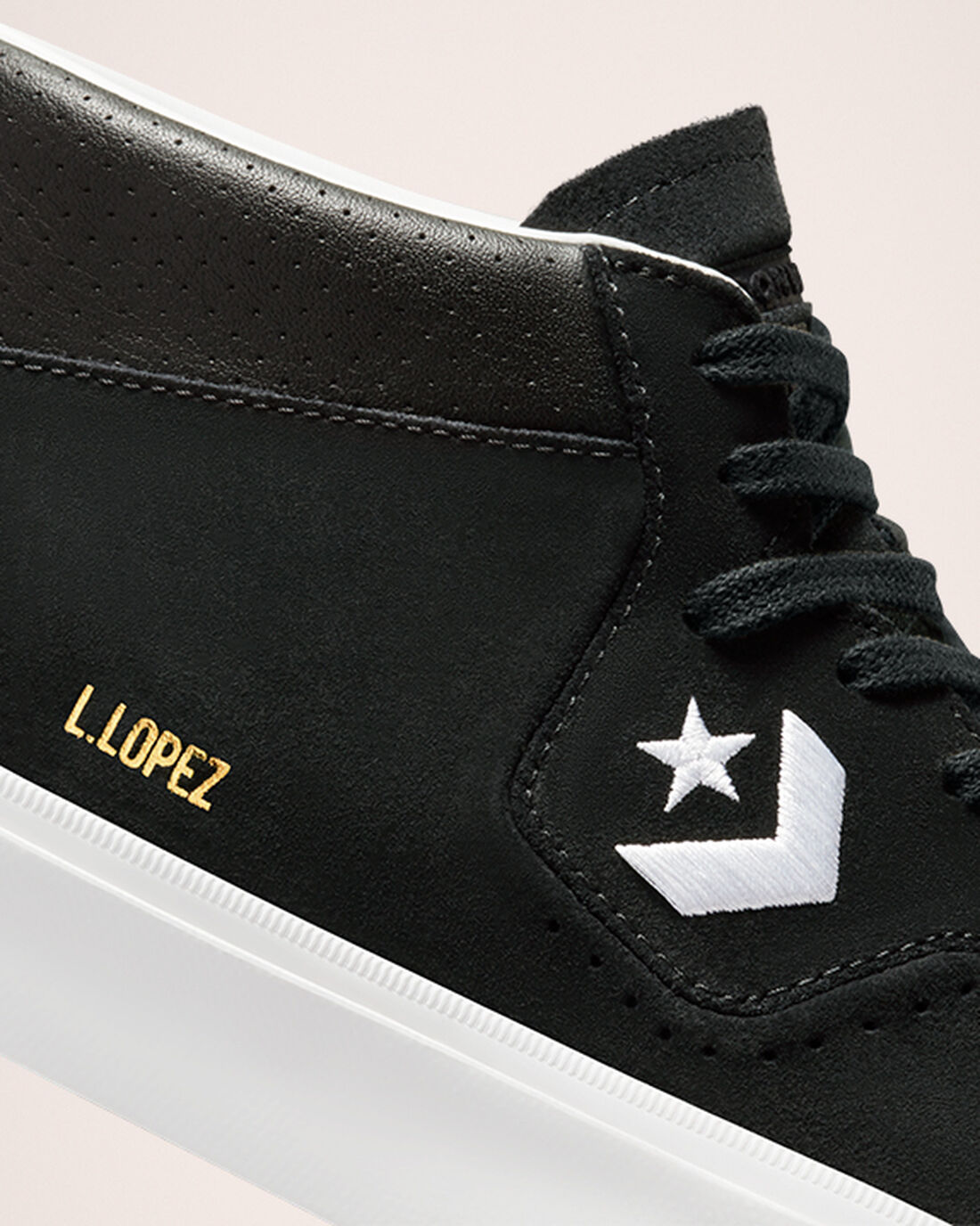 Converse CONS Louie Lopez Pro Mid Skateskor Herr Svarta/Vita | Sverige-54768