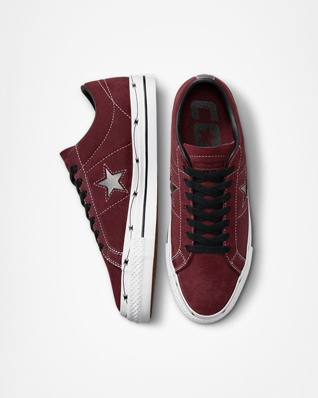 Converse CONS One Star Pro Razor Wire Skateskor Herr MörkBurgundy/Svarta/Vita | Sverige-69528