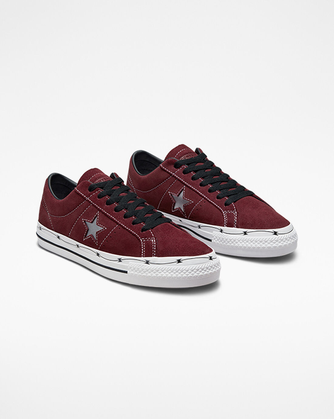 Converse CONS One Star Pro Razor Wire Skateskor Herr MörkBurgundy/Svarta/Vita | Sverige-69528