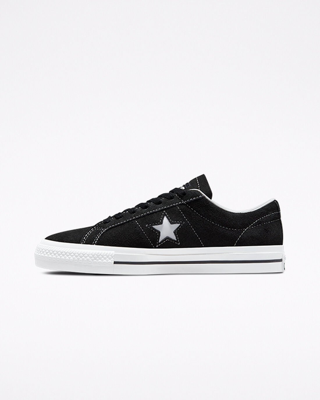 Converse CONS One Star Pro Suede Skateskor Herr Svarta/Vita | Sverige-08439