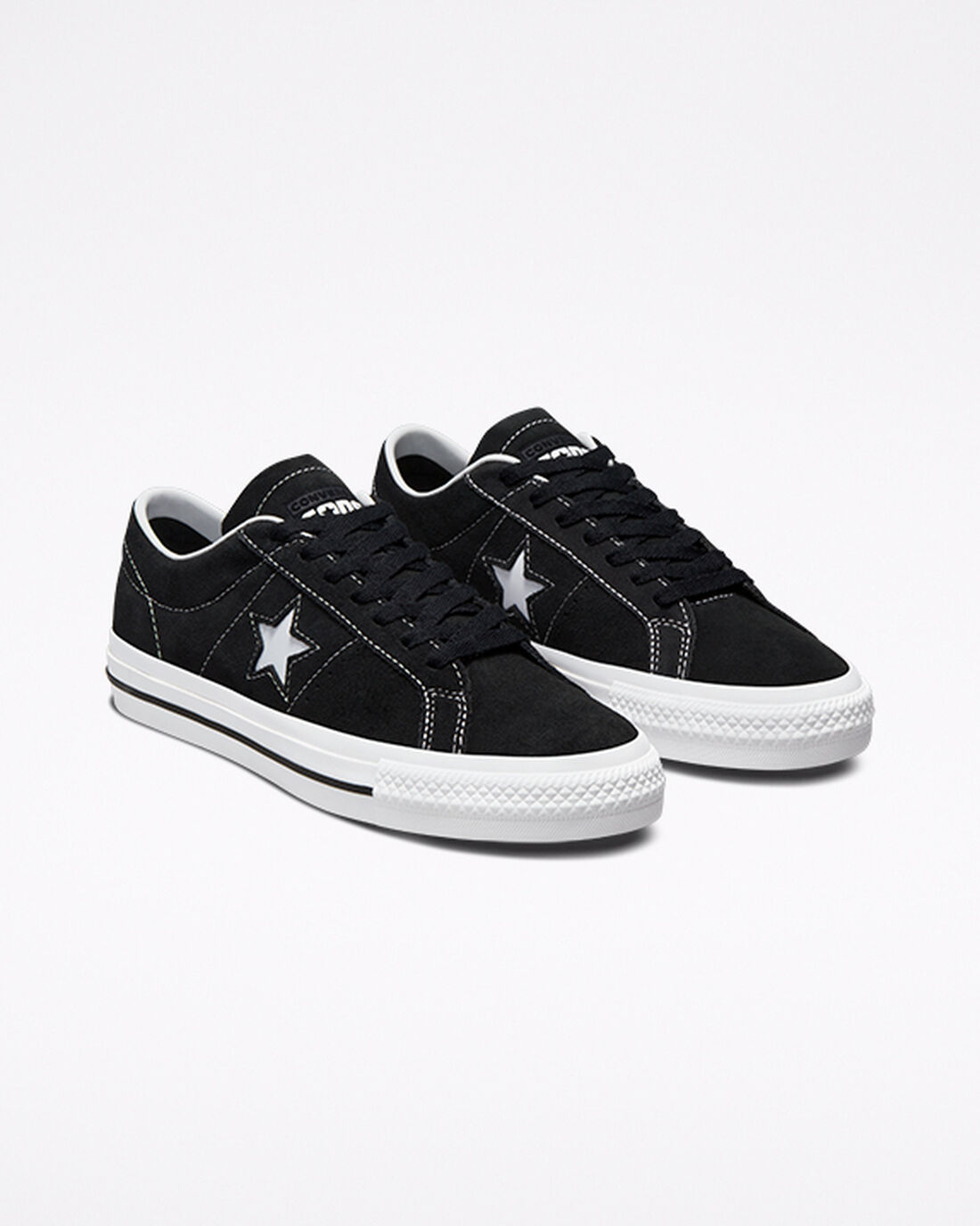 Converse CONS One Star Pro Suede Skateskor Herr Svarta/Vita | Sverige-08439