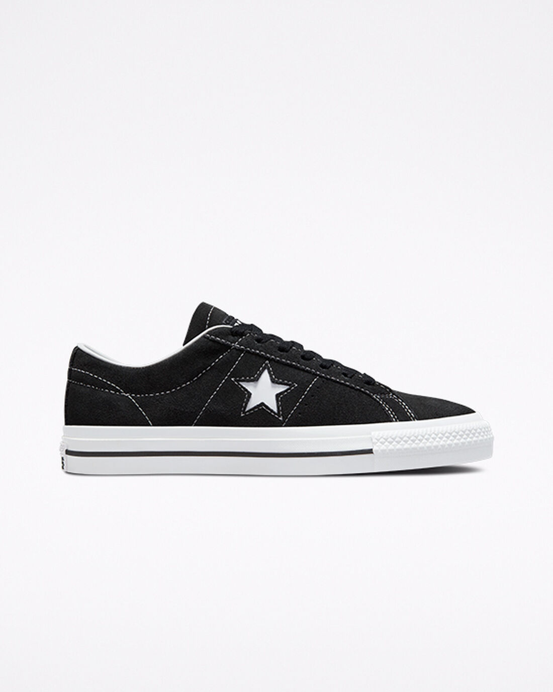 Converse CONS One Star Pro Suede Skateskor Herr Svarta/Vita | Sverige-08439