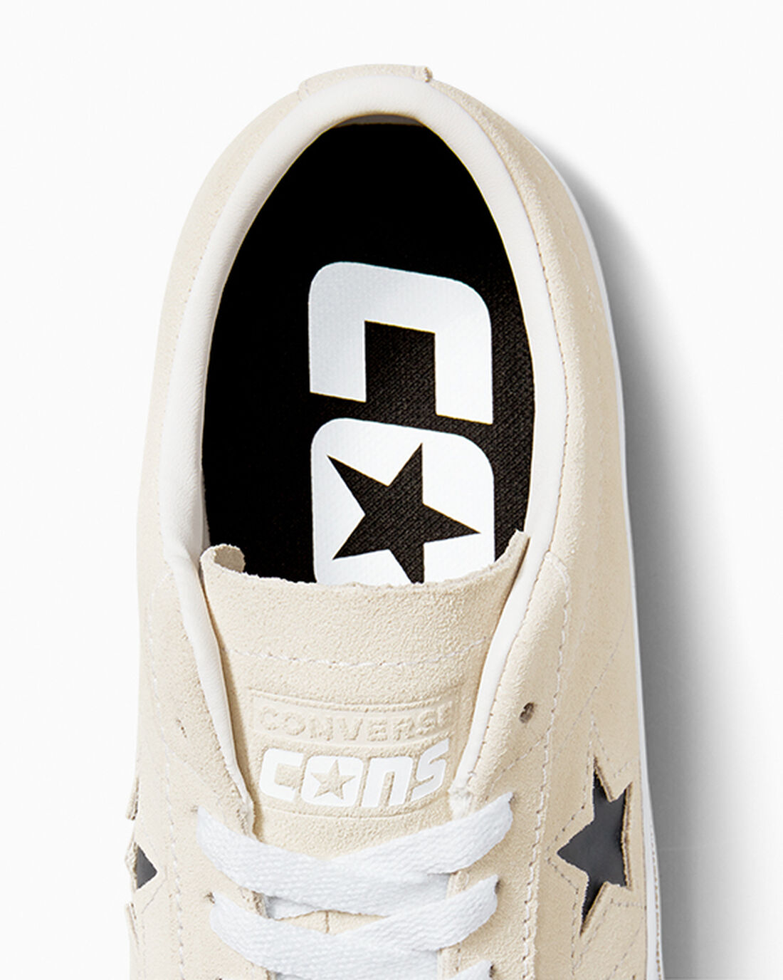 Converse CONS One Star Pro Suede Skateskor Dam Beige/Vita/Svarta | Sverige-18026