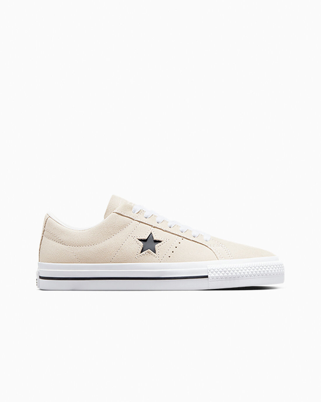 Converse CONS One Star Pro Suede Skateskor Dam Beige/Vita/Svarta | Sverige-18026