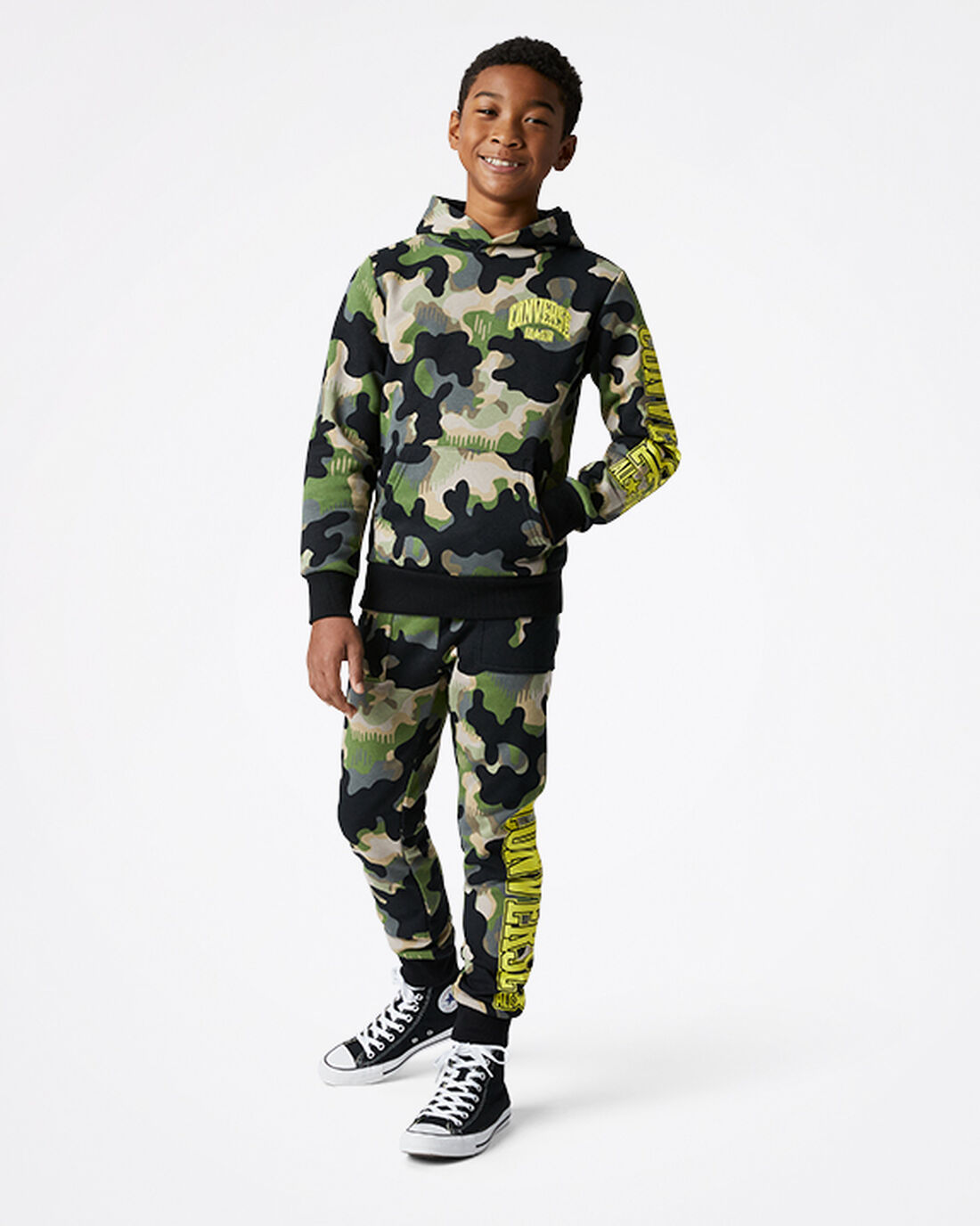 Converse Camo Jogger Byxor Pojke Olivgröna | Sverige-52908