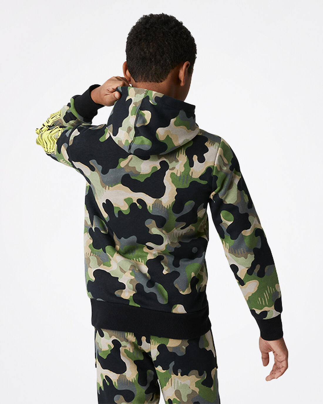 Converse Camo Pullover Hoodie Pojke Olivgröna | Sverige-63982