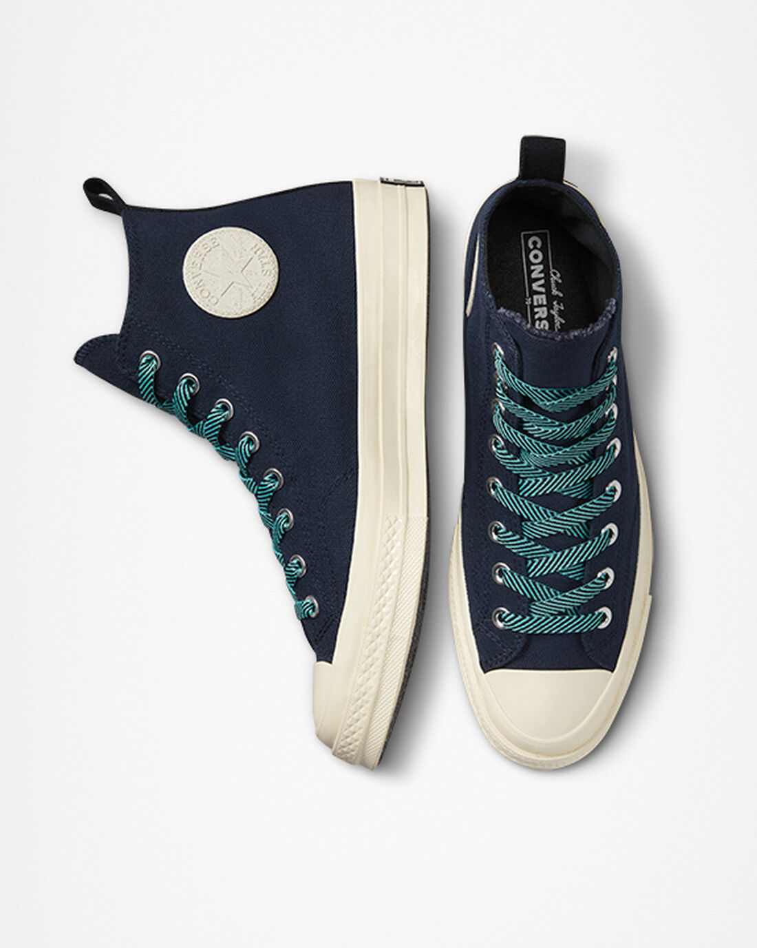 Converse Chuck 70 Counter Climate GORE-TEX Höga Sneakers Herr Obsidian/LjusTurkos | Sverige-57261