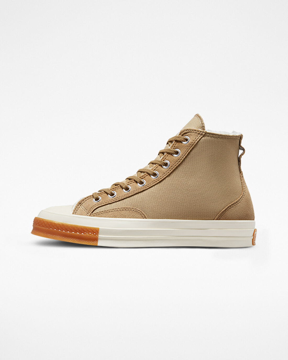 Converse Chuck 70 Fodrade Colorblock Höga Sneakers Dam Khaki | Sverige-08764