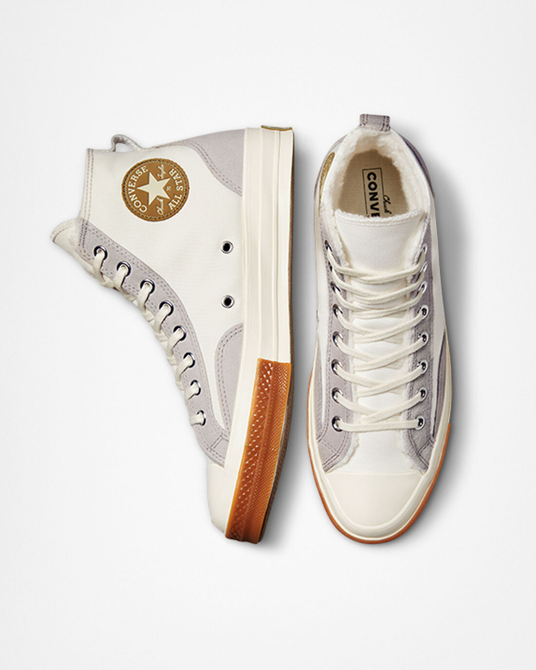 Converse Chuck 70 Fodrade Colorblock Höga Sneakers Herr Vita | Sverige-36874