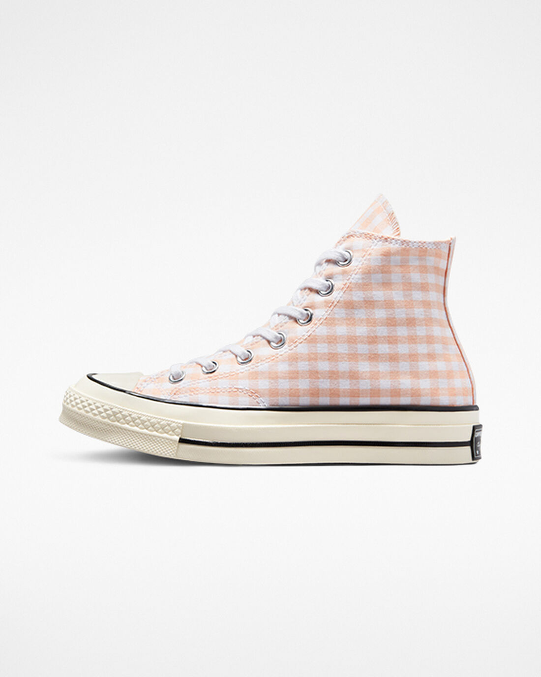 Converse Chuck 70 Gingham Höga Sneakers Dam Korall/Vita | Sverige-17469