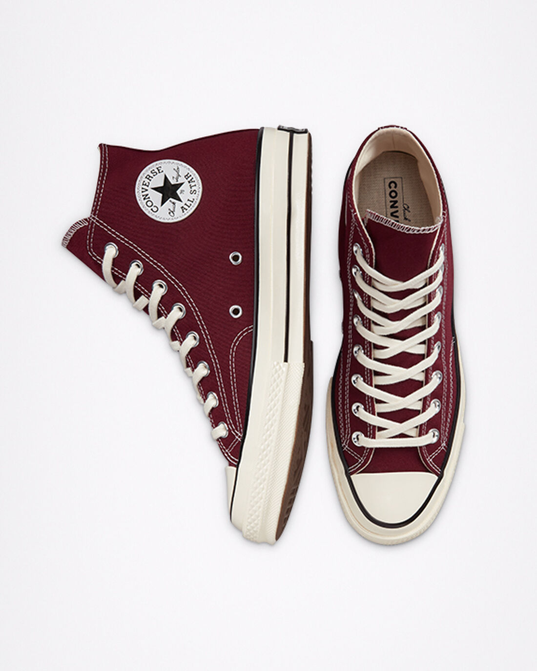 Converse Chuck 70 Höga Sneakers Dam MörkBurgundy/Svarta | Sverige-13065