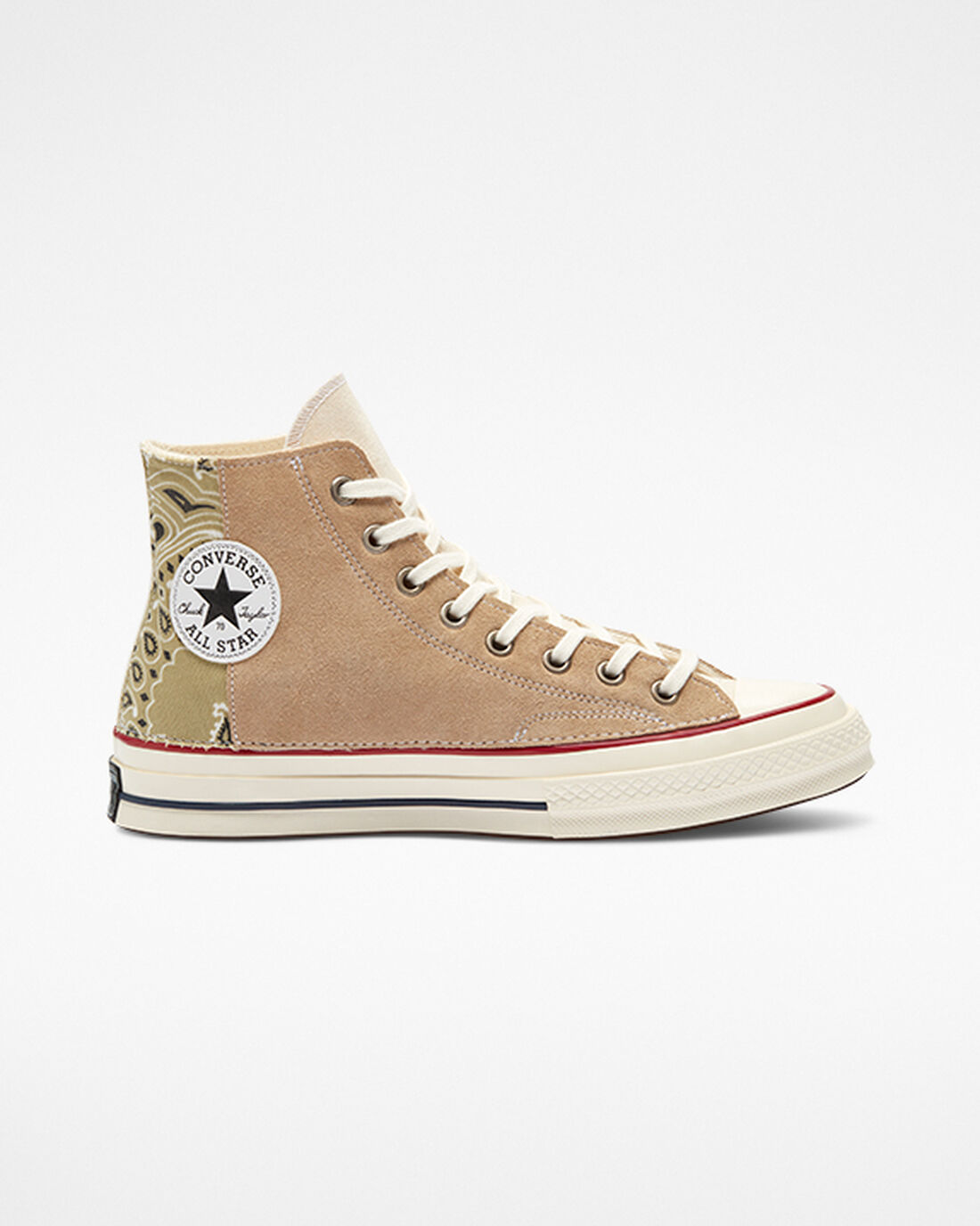 Converse Chuck 70 LTD Paisley Suede Höga Sneakers Herr Beige | Sverige-70583