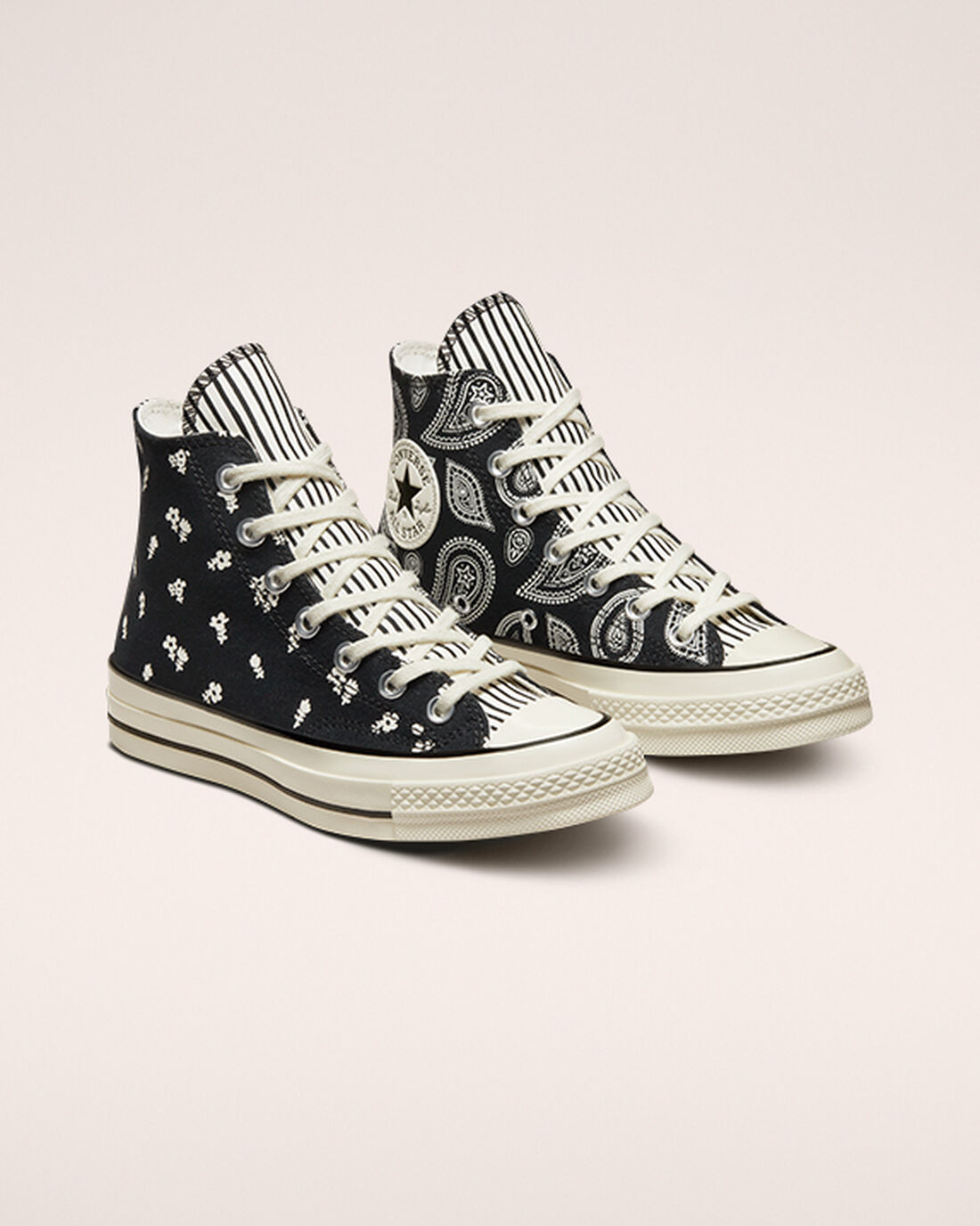 Converse Chuck 70 Paisley Höga Sneakers Dam Svarta | Sverige-43580