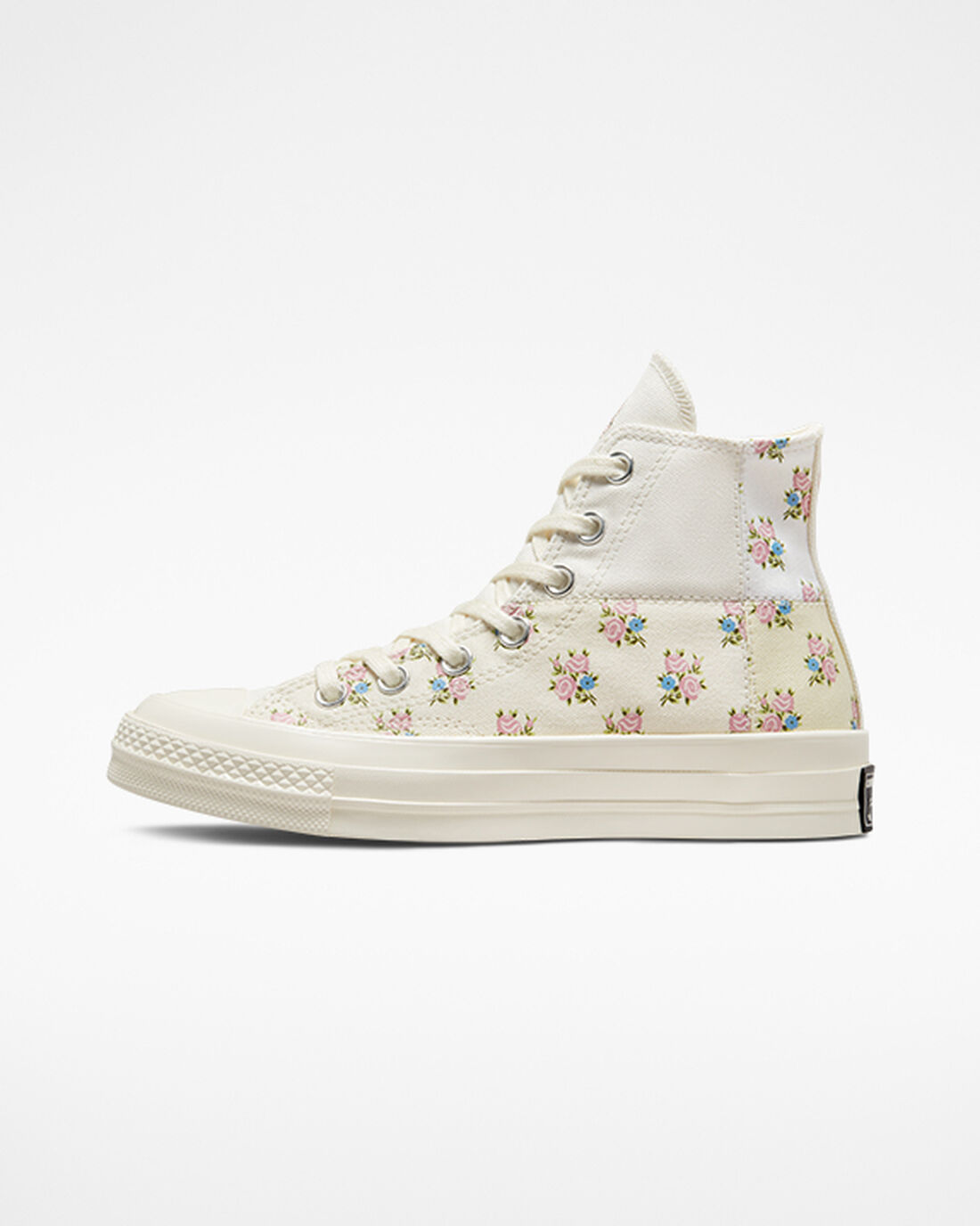 Converse Chuck 70 Patchwork Floral Höga Sneakers Dam Beige/Vita | Sverige-87352