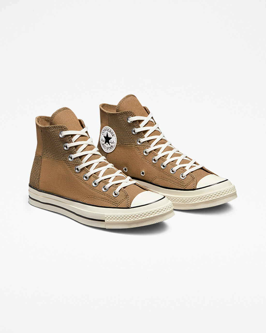 Converse Chuck 70 Patchwork Höga Sneakers Dam Bruna/Svarta | Sverige-42730