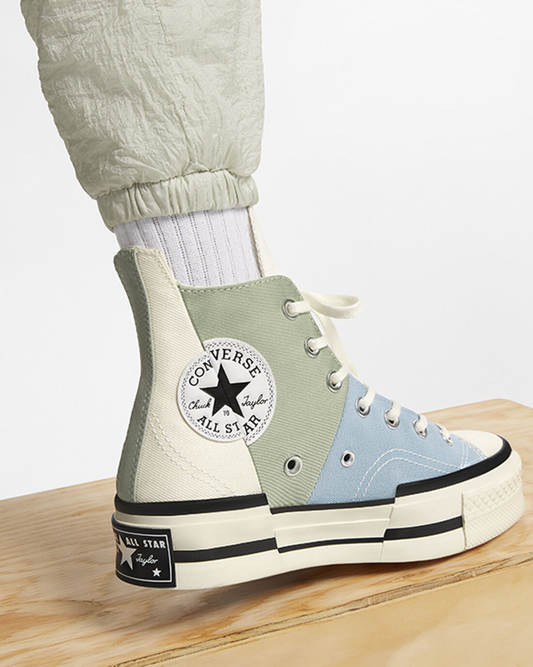 Converse Chuck 70 Plus Höga Sneakers Dam Olivgröna | Sverige-63541