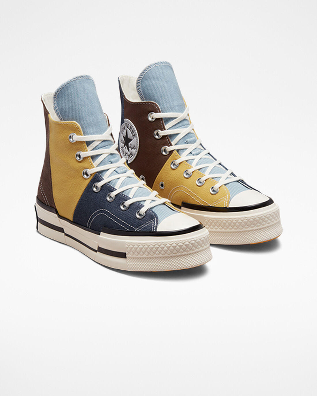 Converse Chuck 70 Plus Höga Sneakers Herr Bruna/Marinblå | Sverige-35784