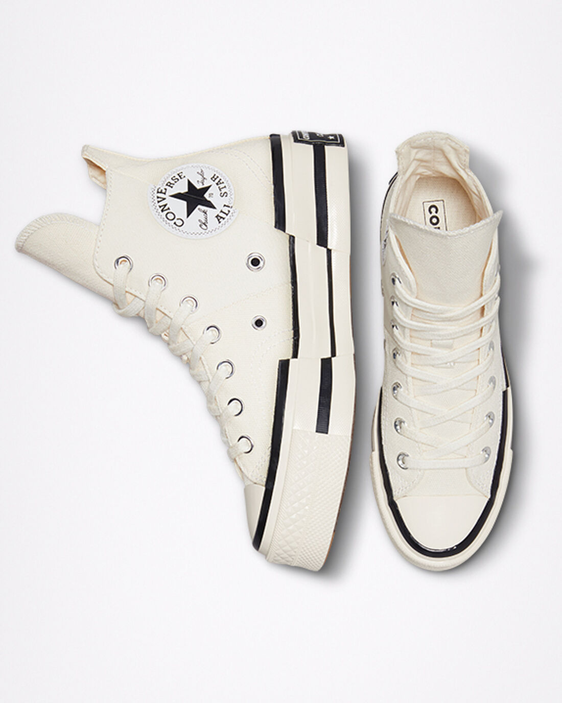 Converse Chuck 70 Plus Höga Sneakers Herr Beige/Svarta | Sverige-92845