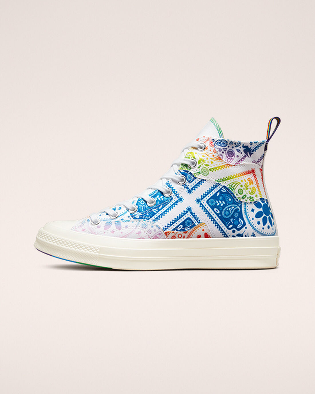 Converse Chuck 70 Pride Höga Sneakers Dam Vita/Röda | Sverige-41520