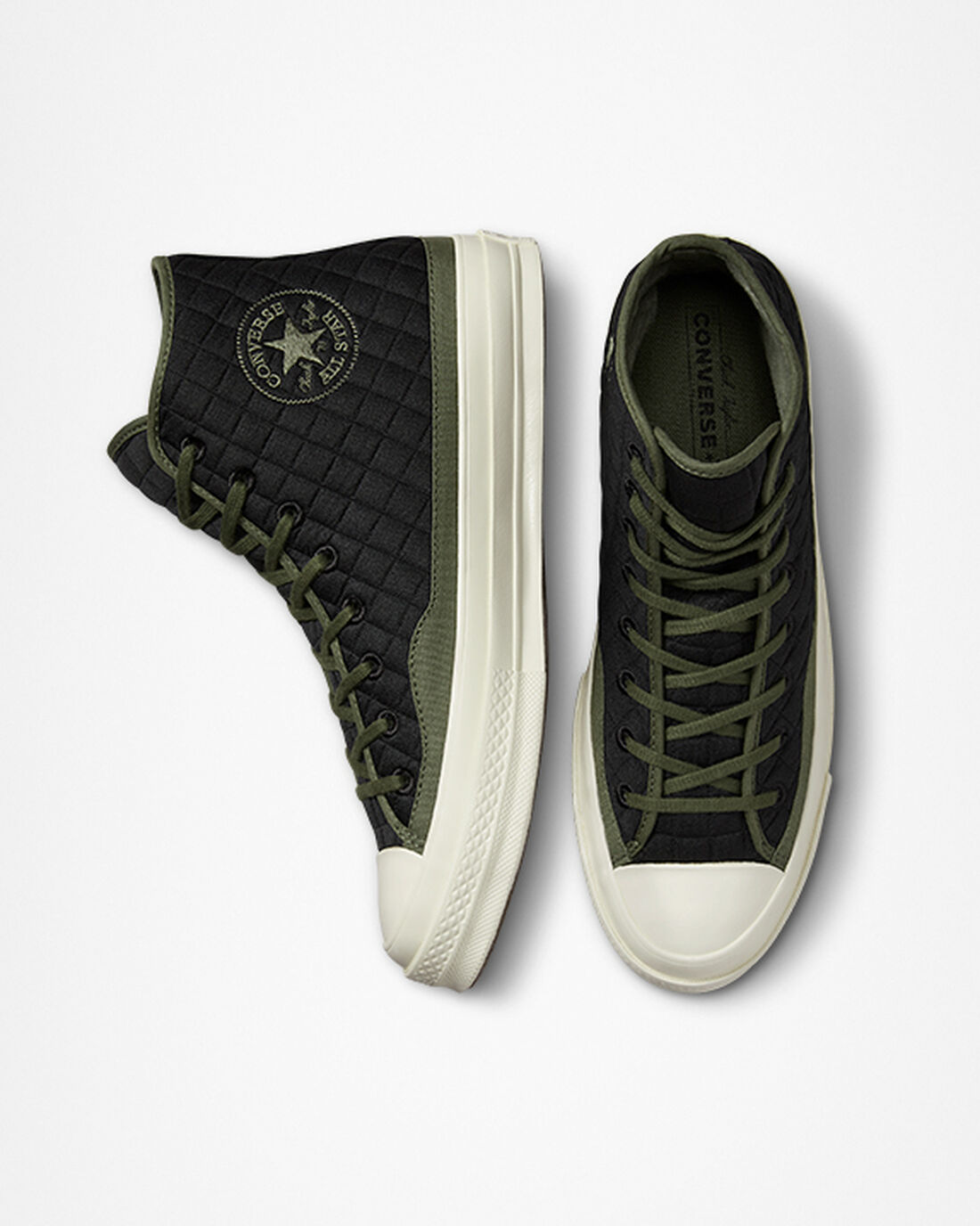 Converse Chuck 70 Quiltad Höga Sneakers Dam Svarta | Sverige-01629