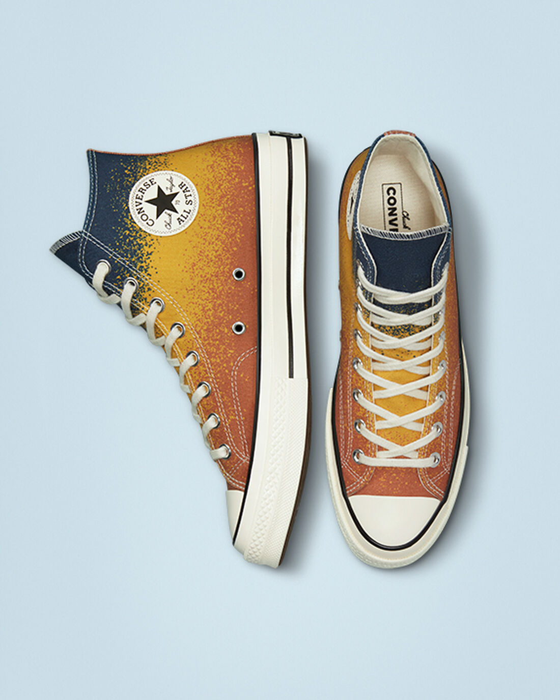 Converse Chuck 70 Scatter Dye Höga Sneakers Dam Guld | Sverige-16953