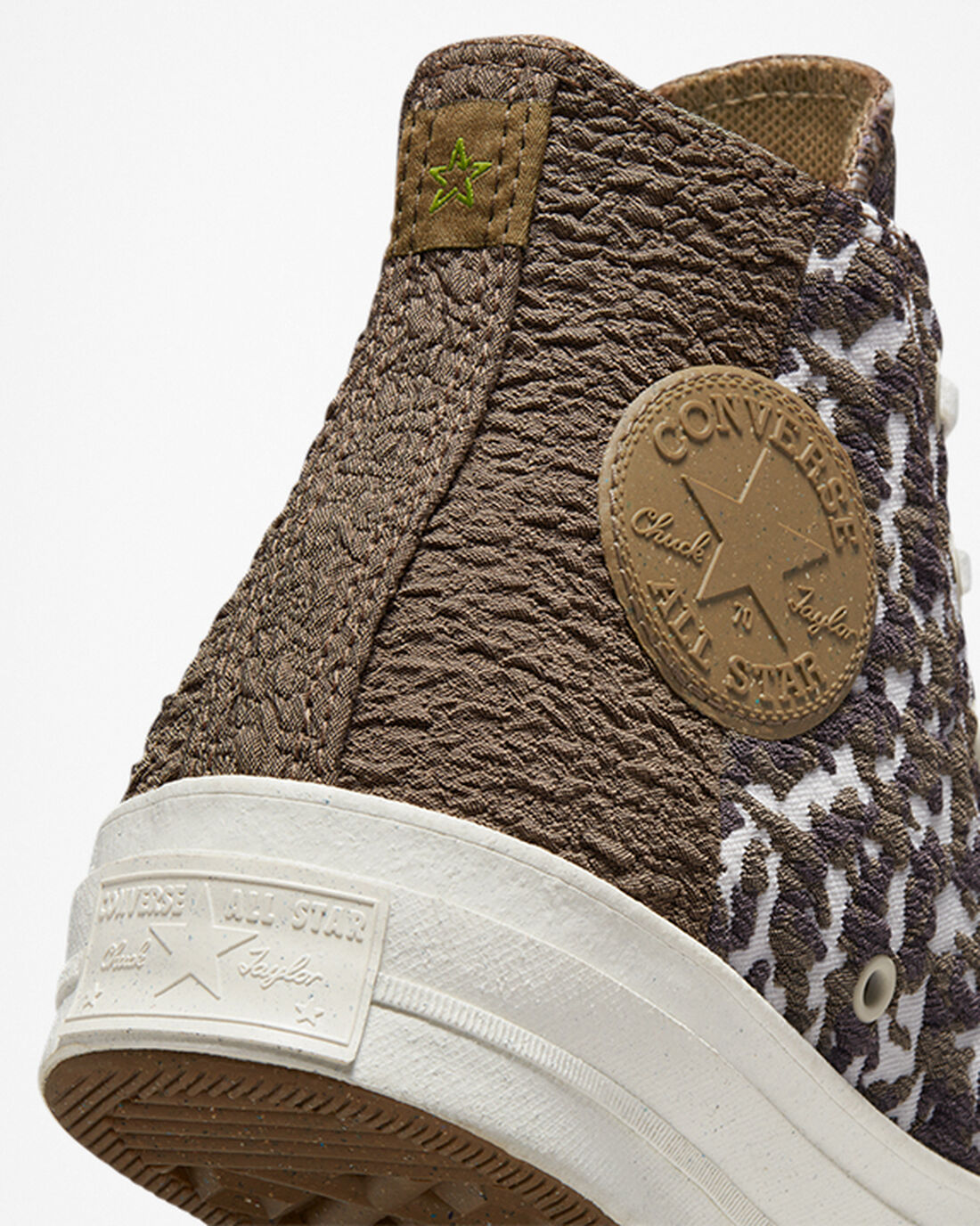 Converse Chuck 70 Split Upper Jacquard Camo Höga Sneakers Dam Bruna/Mörk | Sverige-89102