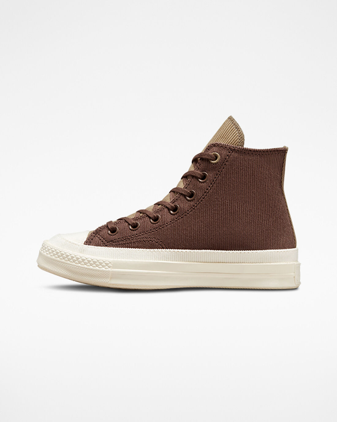 Converse Chuck 70 Stretch Corduroy Höga Sneakers Dam Bruna/Khaki | Sverige-14792