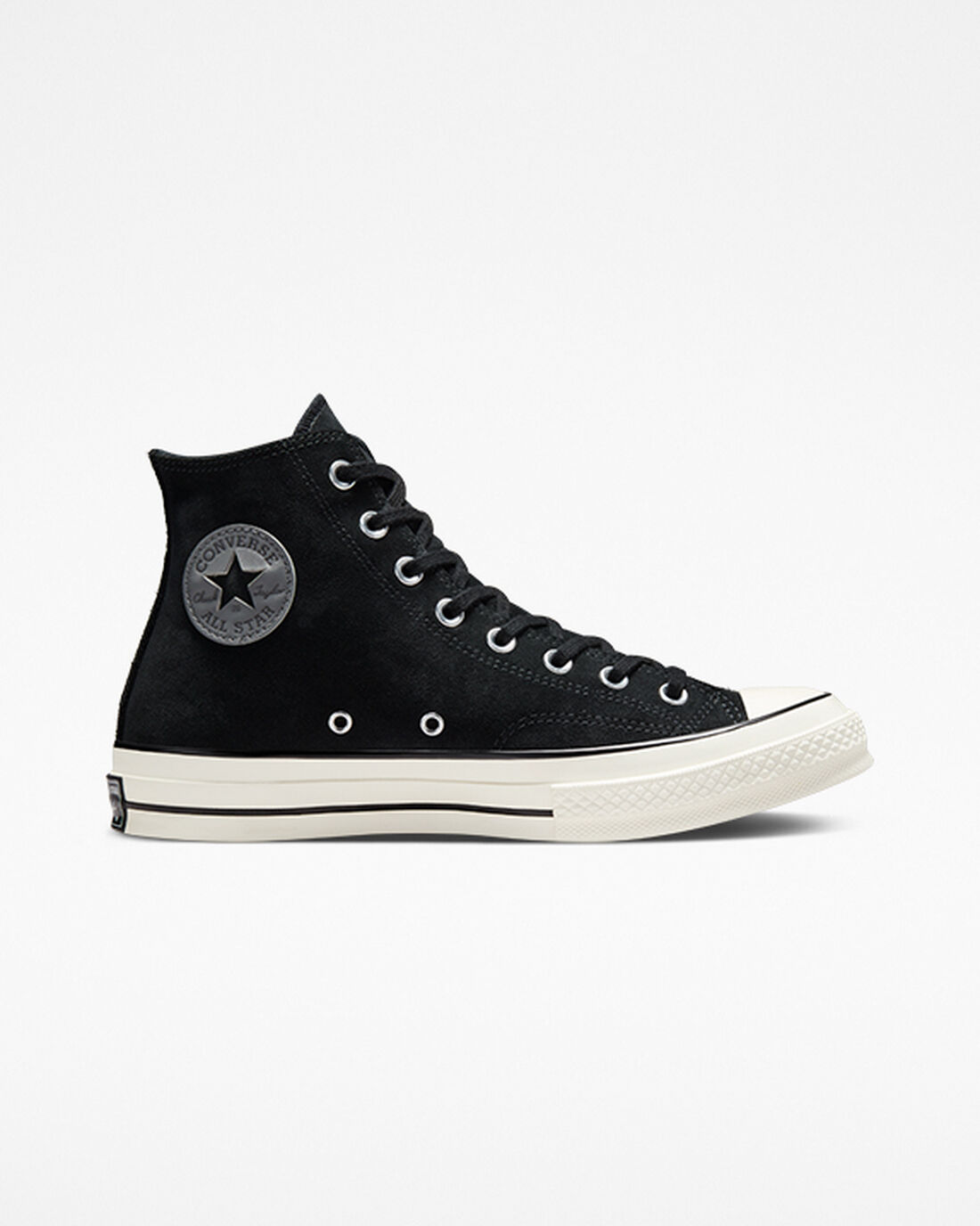 Converse Chuck 70 Suede Höga Sneakers Dam Svarta | Sverige-89105