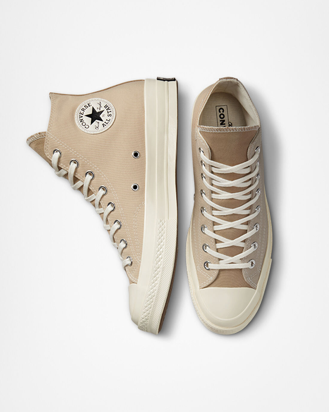 Converse Chuck 70 Tri-Panel Höga Sneakers Dam Beige | Sverige-12953