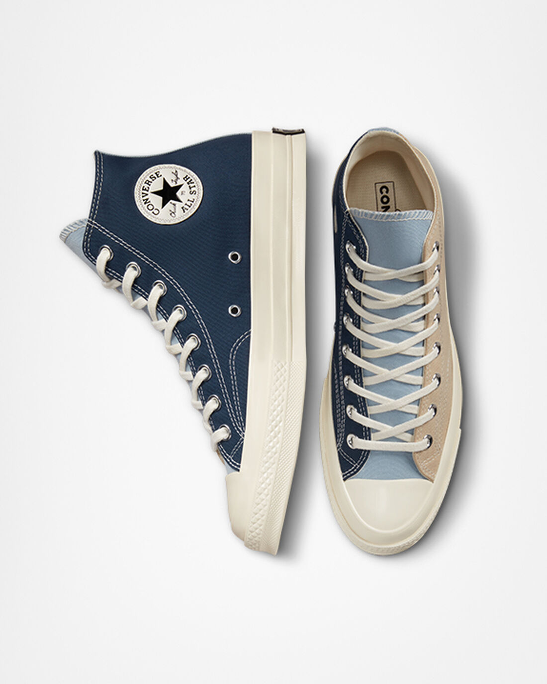 Converse Chuck 70 Tri-Panel Höga Sneakers Herr Marinblå | Sverige-13820