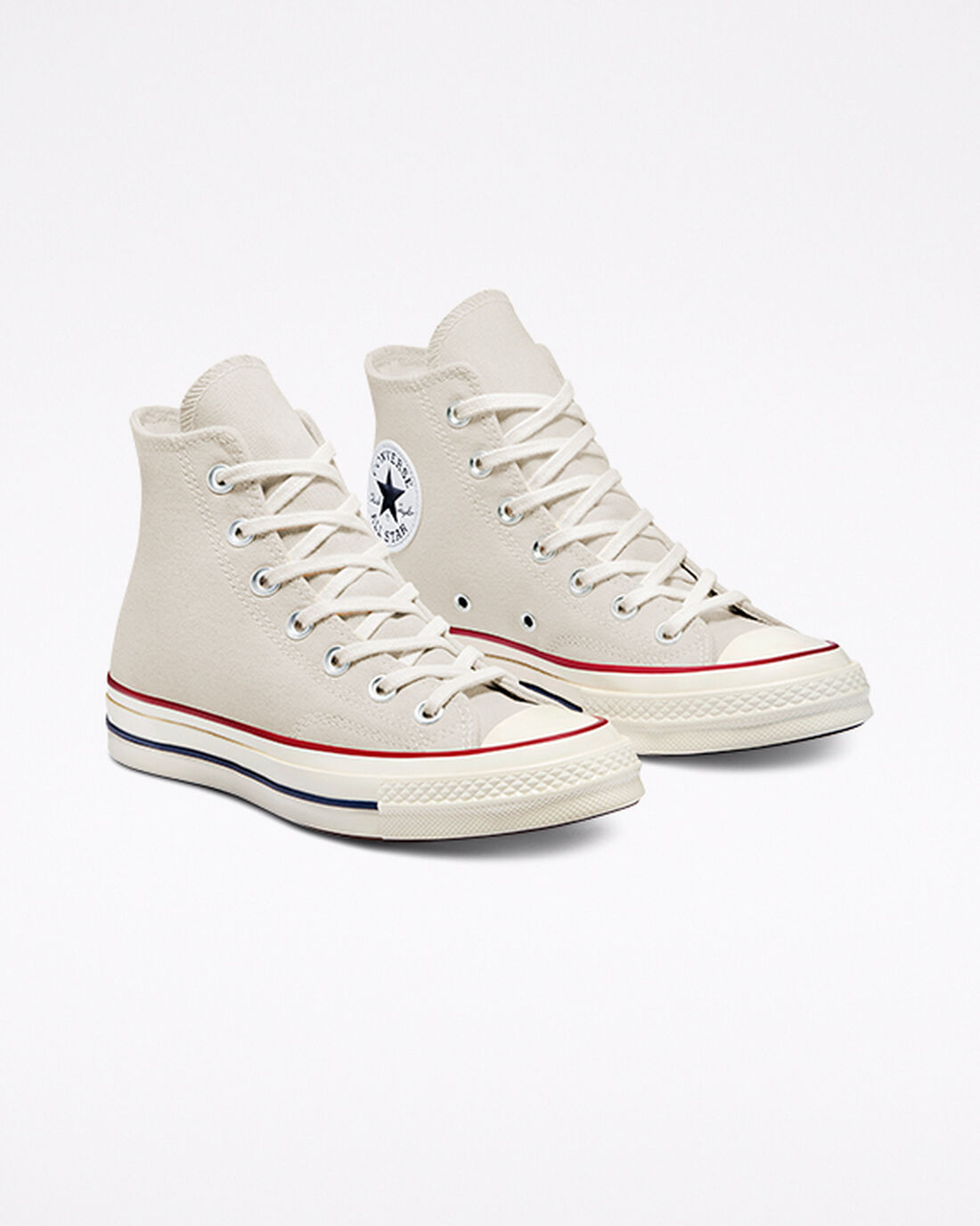 Converse Chuck 70 Vintage Canvas Höga Sneakers Dam Beige/MörkRöda | Sverige-12486