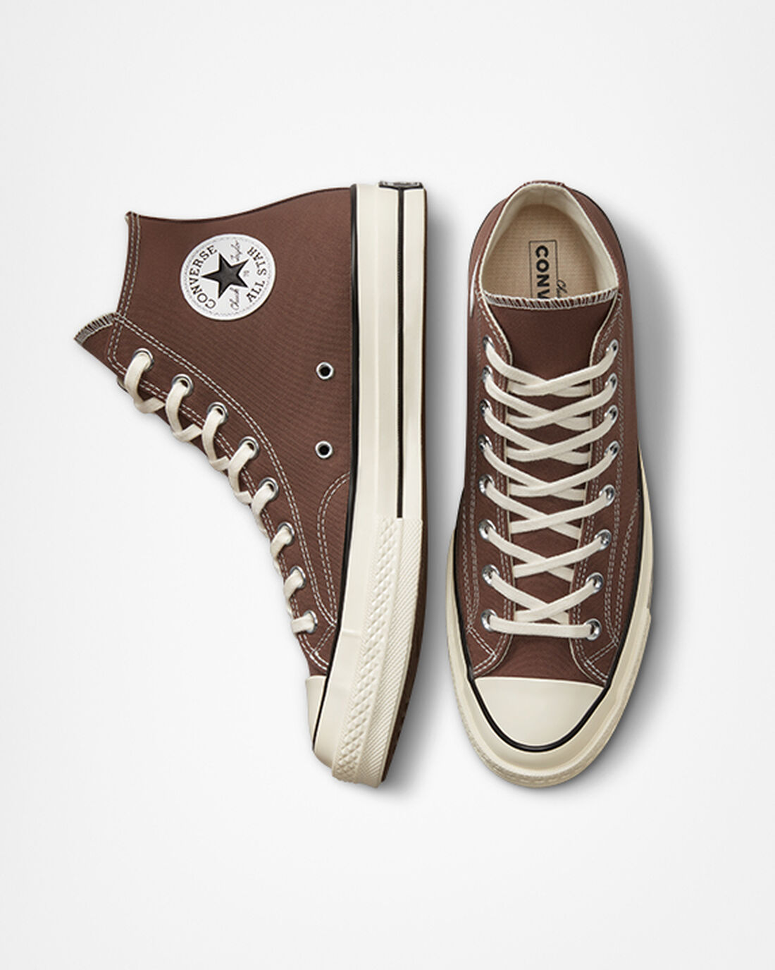 Converse Chuck 70 Vintage Canvas Höga Sneakers Herr Bruna/Svarta | Sverige-52869