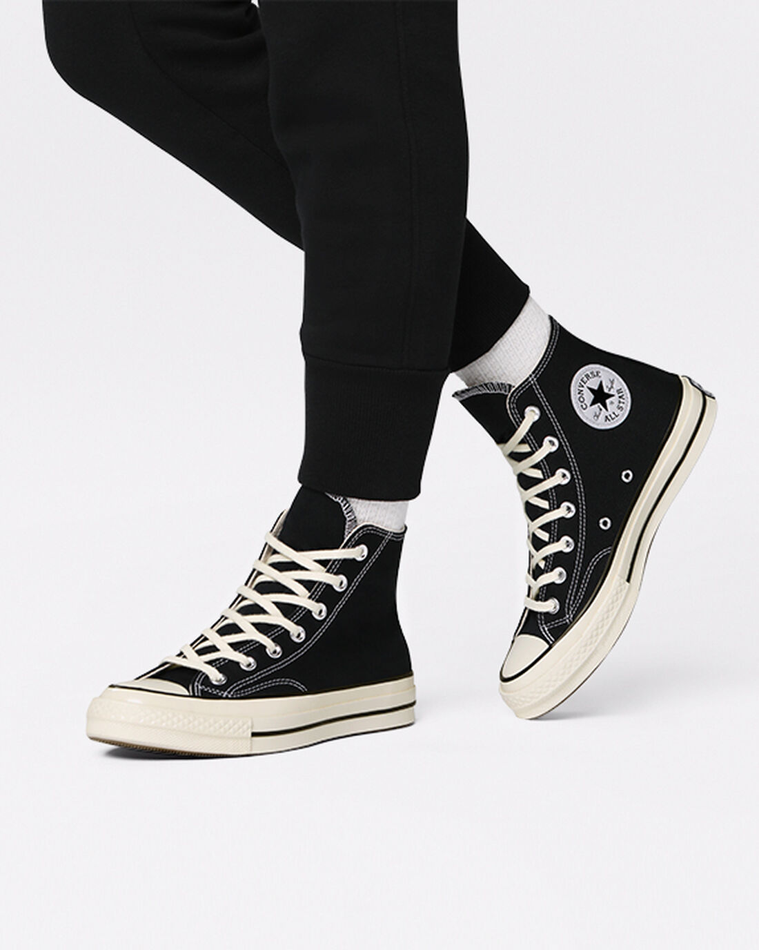 Converse Chuck 70 Vintage Canvas Höga Sneakers Dam Svarta | Sverige-67301