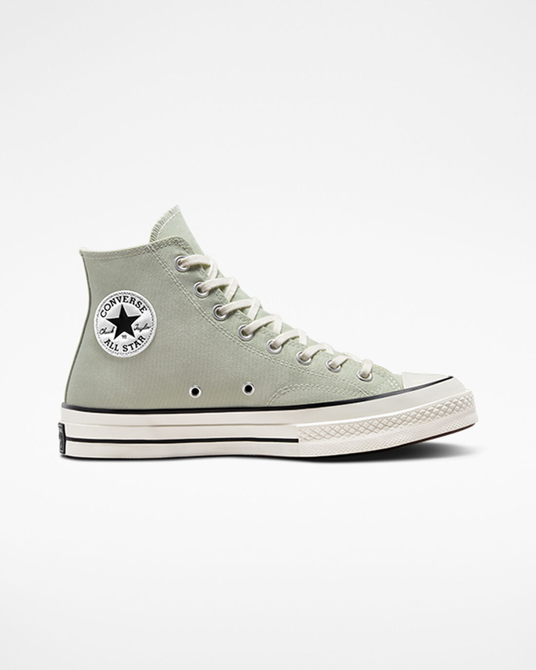 Converse Chuck 70 Vintage Canvas Höga Sneakers Dam Olivgröna/Svarta | Sverige-86934