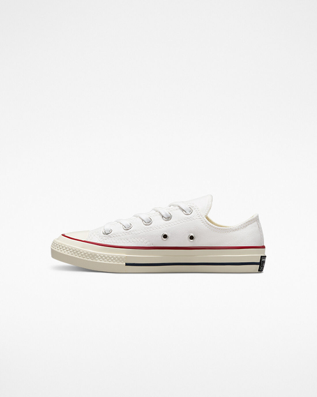 Converse Chuck 70 Vintage Canvas Sneakers Tjej Vita/MörkRöda | Sverige-51087