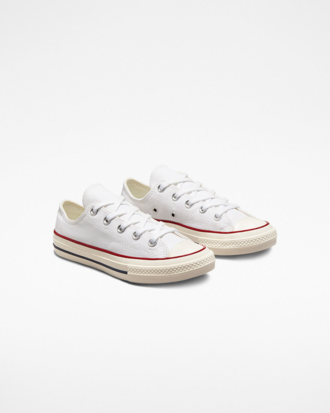 Converse Chuck 70 Vintage Canvas Sneakers Tjej Vita/MörkRöda | Sverige-51087