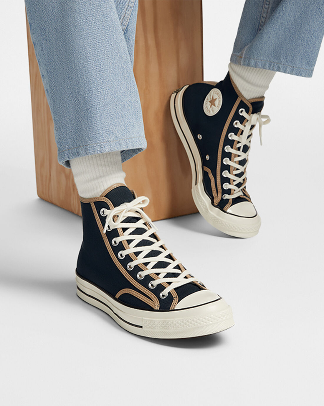 Converse Chuck 70 Workwear Höga Sneakers Herr Svarta/Khaki | Sverige-93487