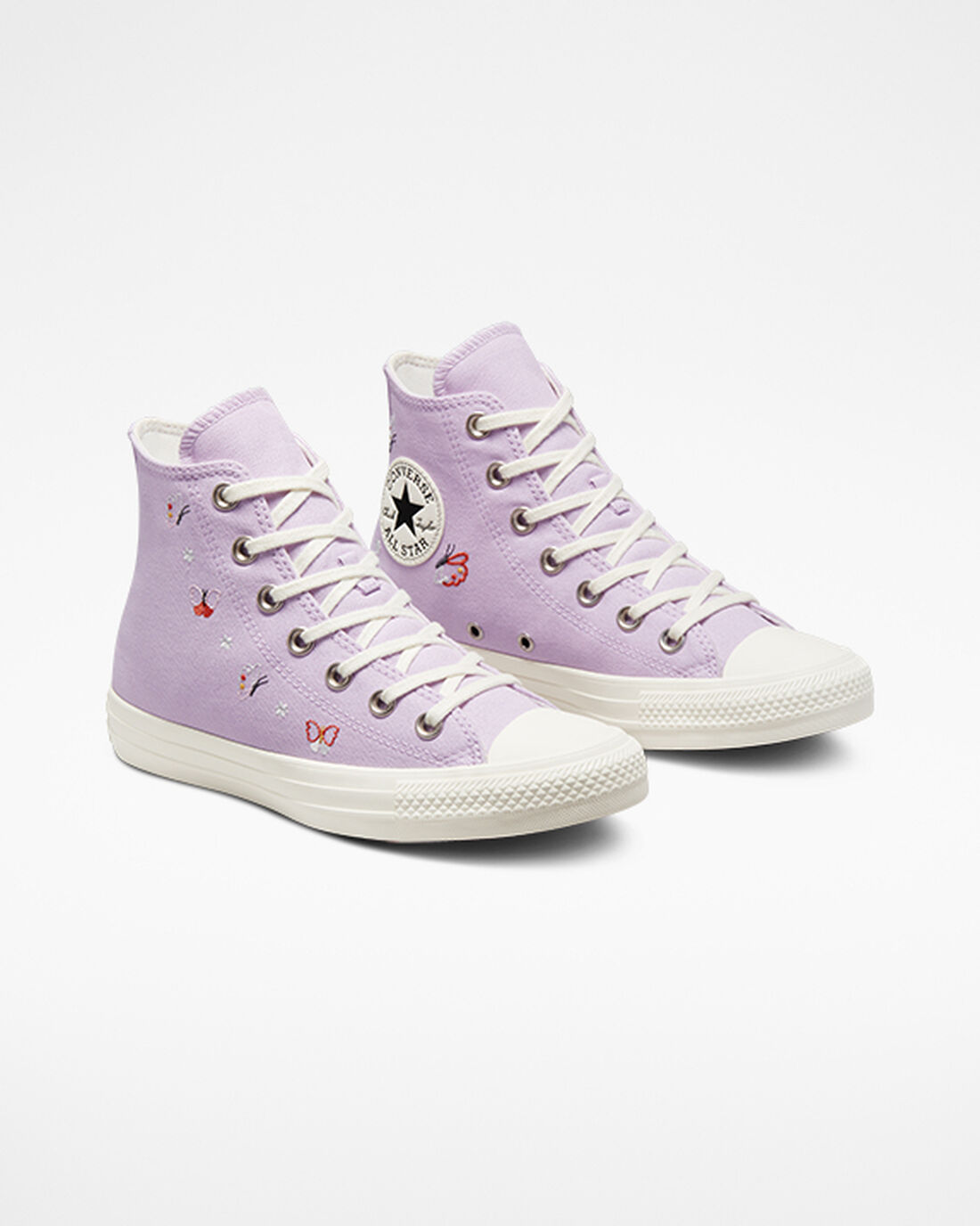 Converse Chuck Taylor All Star Butterfly Wings Höga Sneakers Dam Lila/Svarta | Sverige-12063