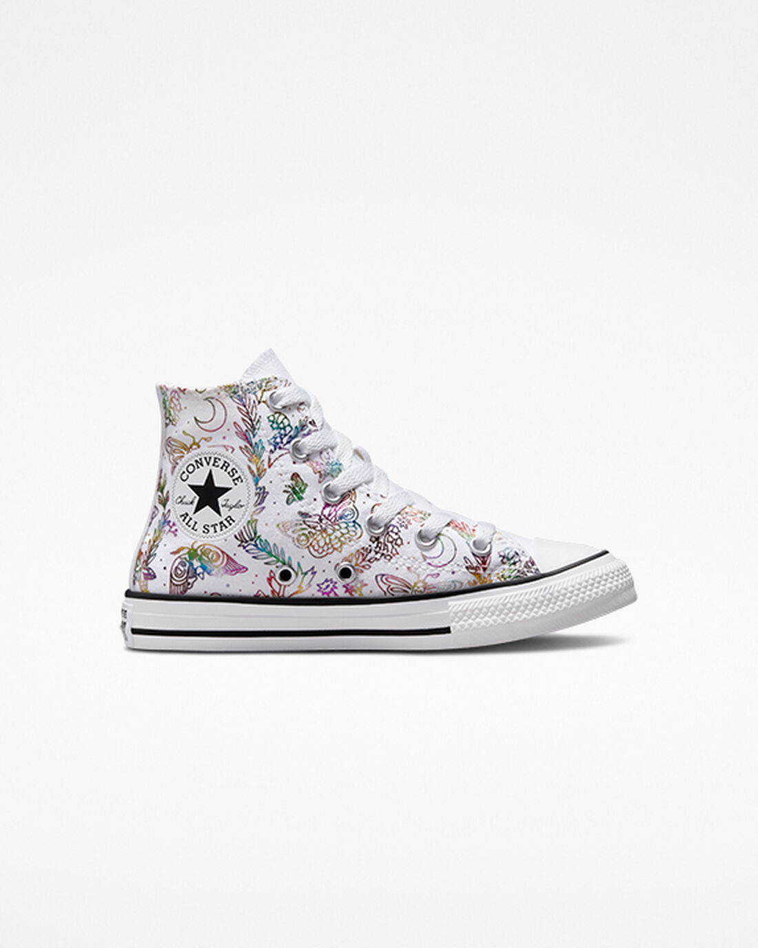 Converse Chuck Taylor All Star Butterfly Shine Höga Sneakers Tjej Vita/Rosa/Lila/Blå | Sverige-31586