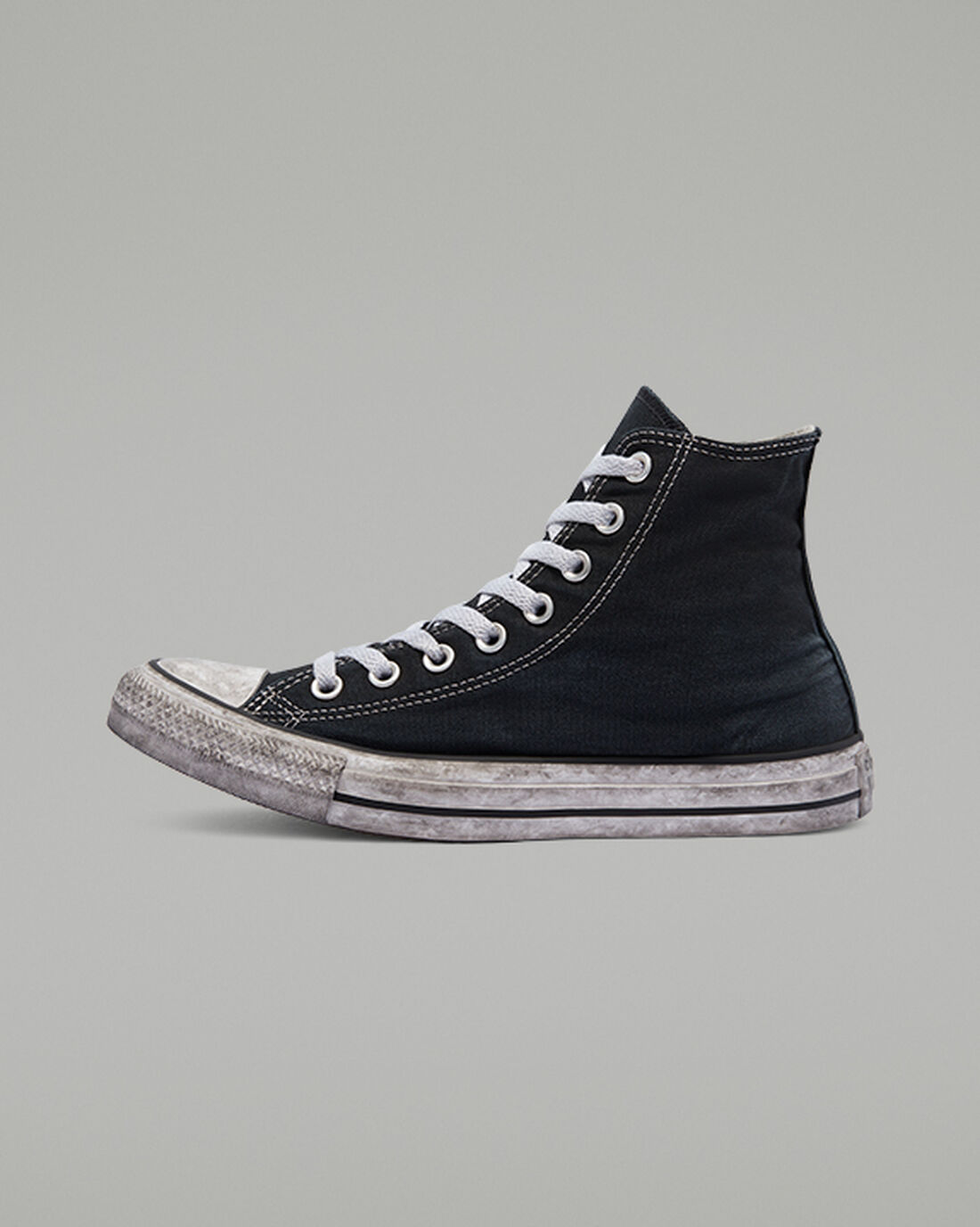 Converse Chuck Taylor All Star Canvas Smoke Höga Sneakers Dam Svarta/Vita | Sverige-01538