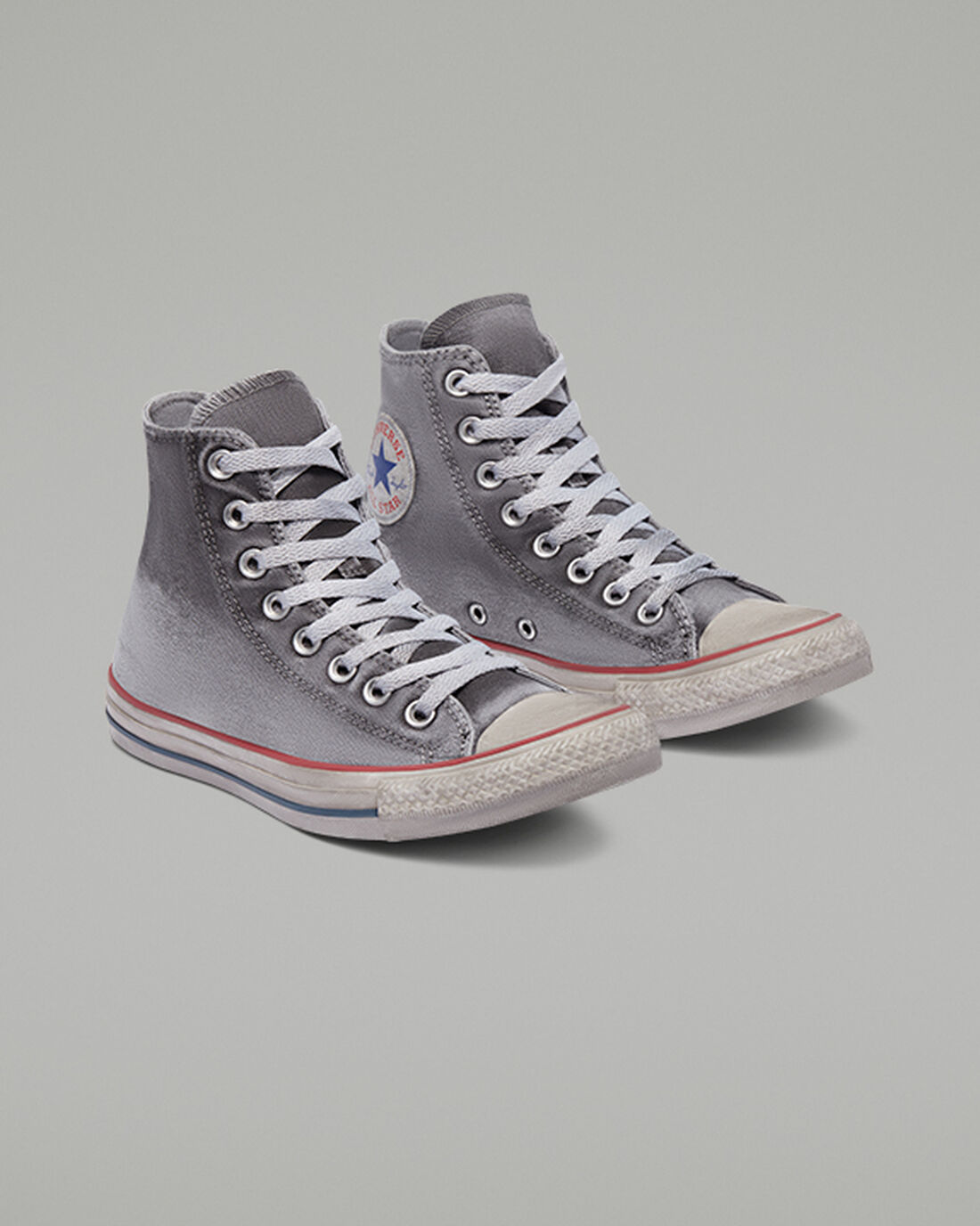 Converse Chuck Taylor All Star Canvas Smoke Höga Sneakers Dam Grå/Vita | Sverige-54089