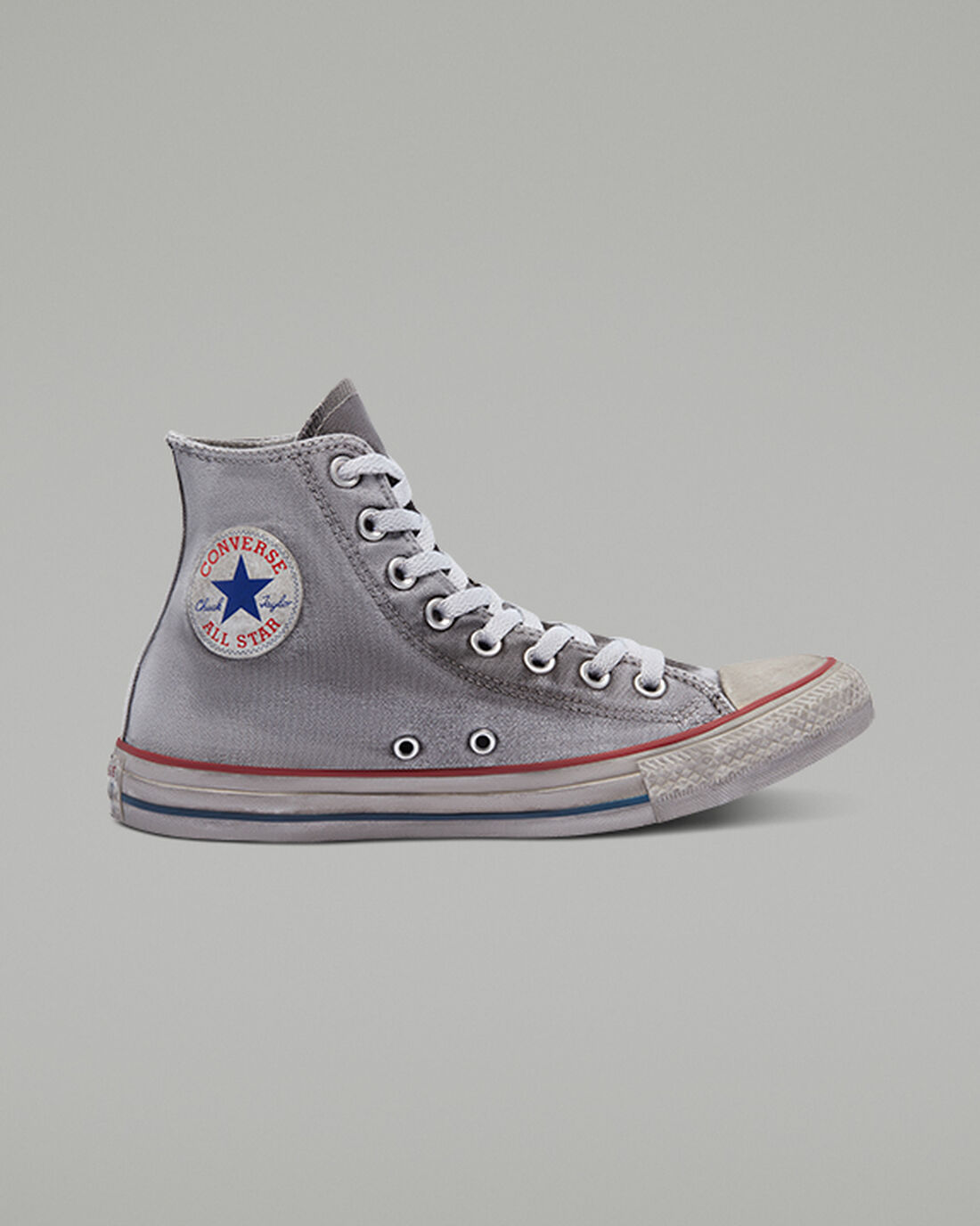 Converse Chuck Taylor All Star Canvas Smoke Höga Sneakers Dam Grå/Vita | Sverige-54089