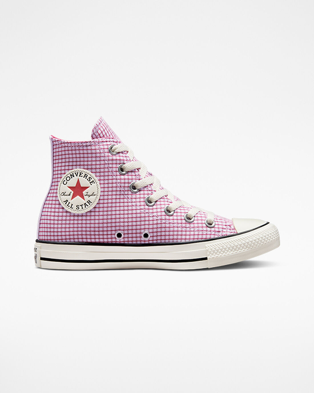 Converse Chuck Taylor All Star Checkered Höga Sneakers Dam Lila | Sverige-79634