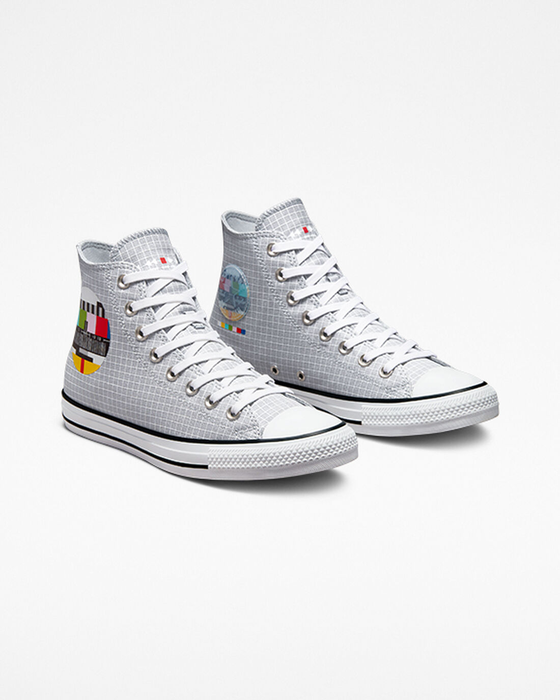 Converse Chuck Taylor All Star Color Grid Höga Sneakers Dam Grå/Olika Färger | Sverige-31826