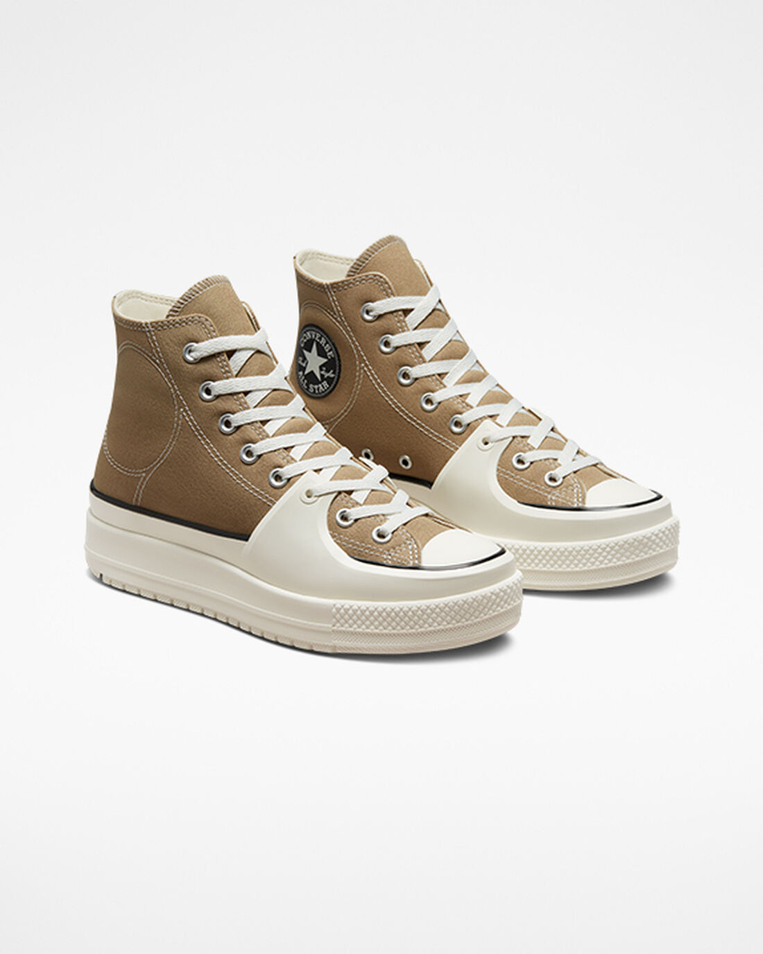 Converse Chuck Taylor All Star Construct Höga Sneakers Herr Khaki/Svarta | Sverige-14932