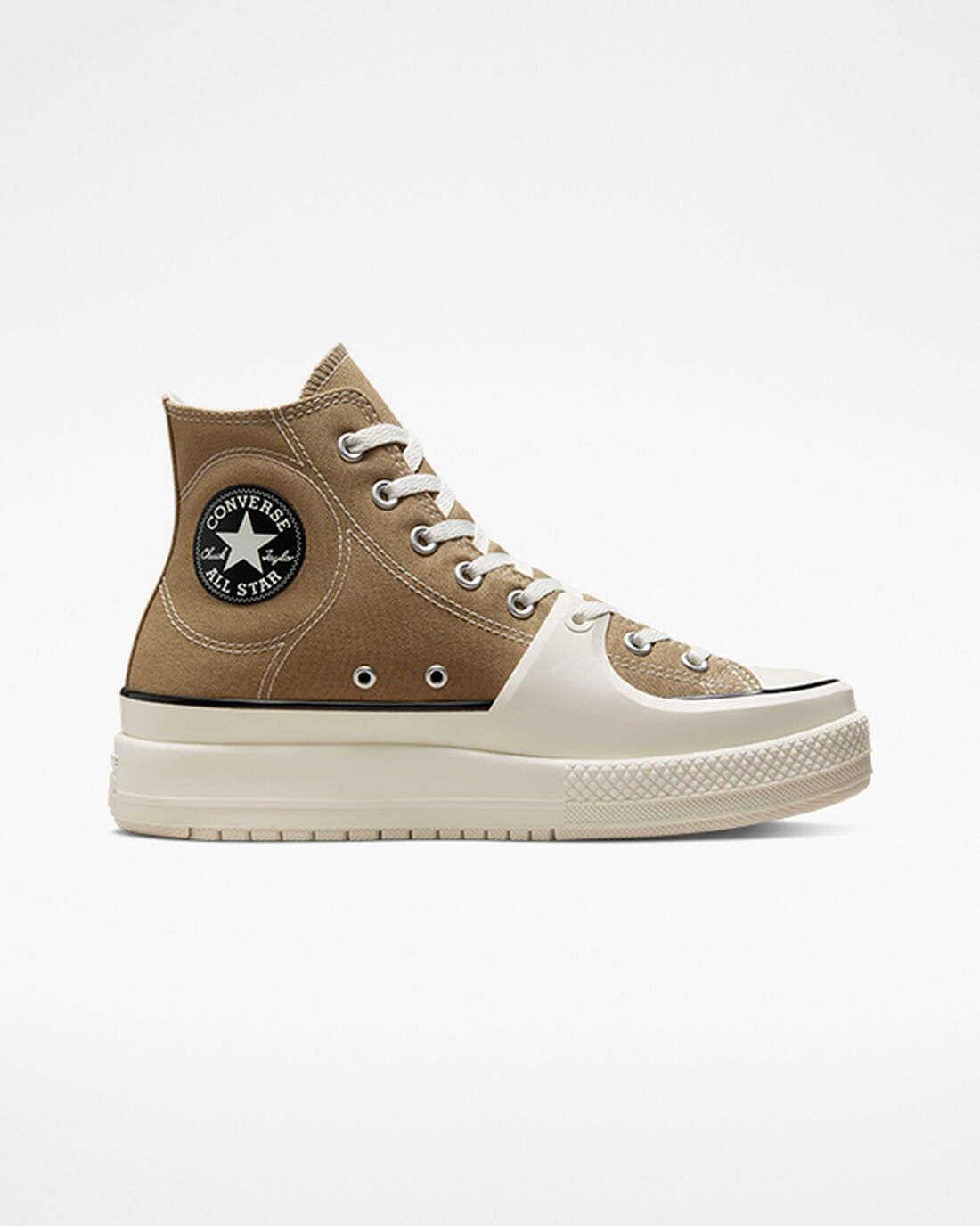 Converse Chuck Taylor All Star Construct Höga Sneakers Herr Khaki/Svarta | Sverige-14932