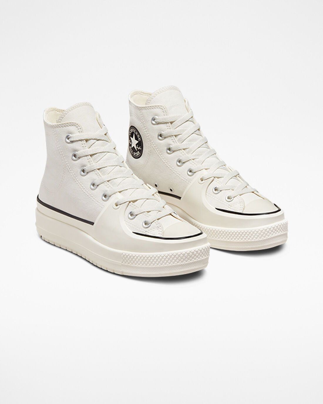 Converse Chuck Taylor All Star Construct Höga Sneakers Dam Vita/Svarta | Sverige-29176