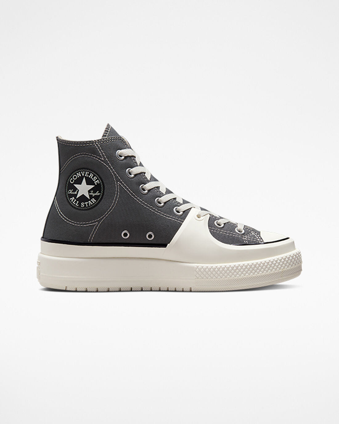 Converse Chuck Taylor All Star Construct Höga Sneakers Herr Grå/Vita | Sverige-39407